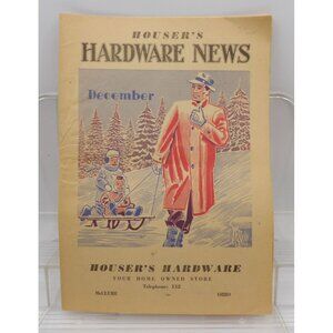 Vintage December 1955 Houser's Hardware News Store Magazine